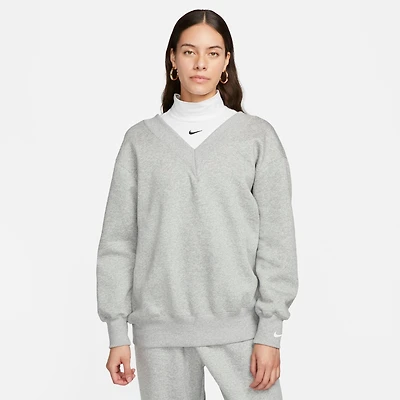 Women's Nike Sportswear Phoenix Fleece Oversized V-Neck Sweatshirt