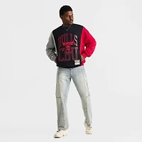 Men's Mitchell & Ness Chicago Bulls NBA Split Crewneck Sweatshirt