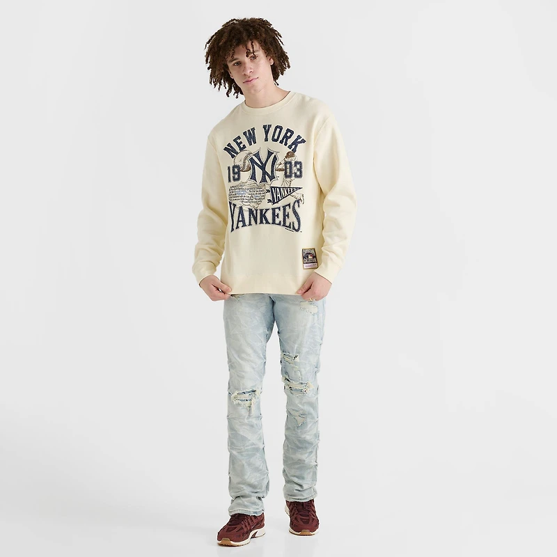 Men's Mitchell & Ness New York Yankees MLB Heritage Slugger Crewneck Sweatshirt