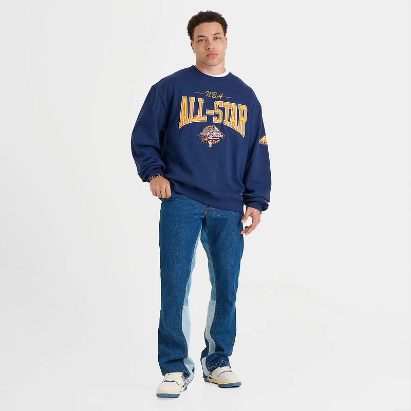 Men's Mitchell & Ness 2000 NBA All-Star There Back Fleece Crewneck Sweatshirt