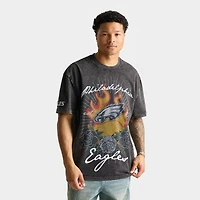 Men's Pro Standard Philadelphia Eagles NFL Fire And Roses Graphic T-Shirt