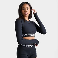 Women's Nike Pro 365 Dri-FIT Cropped Long-Sleeve T-Shirt