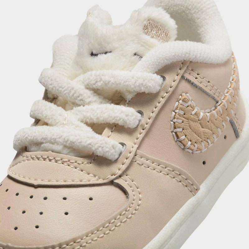 Infant Nike Force 1 Low EasyOn SE Crib Booties