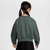 Girls' Big Kids' Nike Sportswear Club Fleece Boxy Crewneck Sweatshirt