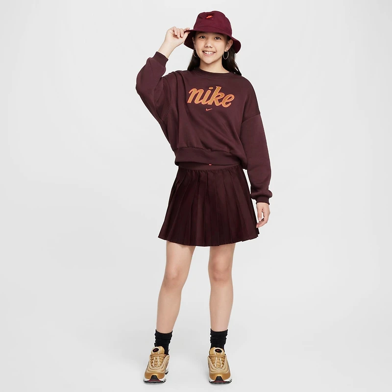 Girls' Big Kids' Nike Sportswear Club Fleece Boxy Crewneck Sweatshirt