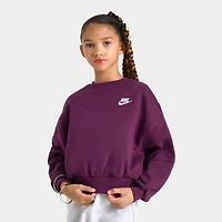 Girls' Big Kids' Nike Sportswear Club Fleece Boxy Crewneck Sweatshirt