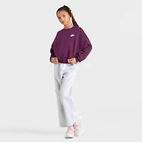 Girls' Big Kids' Nike Sportswear Club Fleece Boxy Crewneck Sweatshirt