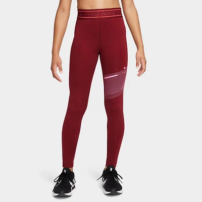 Girls' Big Kids' Nike Pro Dri-FIT Mid-Rise Leggings
