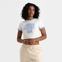 Women's Jordan Cropped Varsity Graphic Slim T-Shirt