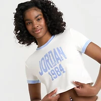 Women's Jordan Cropped Varsity Graphic Slim T-Shirt