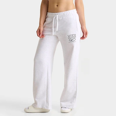 Women's Nike Sportswear Club Fleece Mid-Rise Wide-Leg Graphic Pants