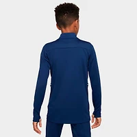 Kids' Nike Academy Dri-FIT Quarter-Zip Soccer Drill Top
