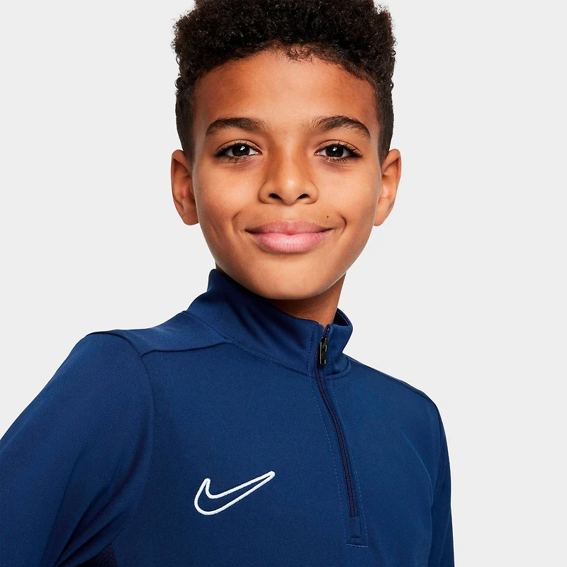 Kids' Nike Academy Dri-FIT Quarter-Zip Soccer Drill Top