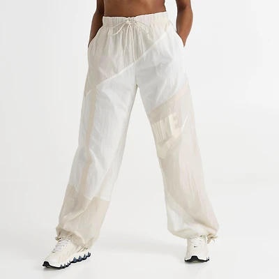 Womens Nike Sportswear Street Mid-Rise Loose Woven Open-Hem Pants