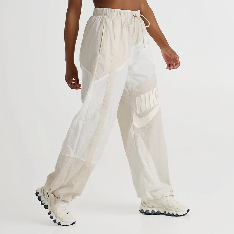 Womens Nike Sportswear Street Mid-Rise Loose Woven Open-Hem Pants