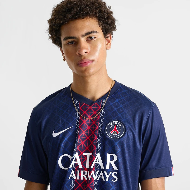 Men's Nike Paris Saint-Germain 2025-26 Stadium Home Dri-FIT Replica Soccer Jersey