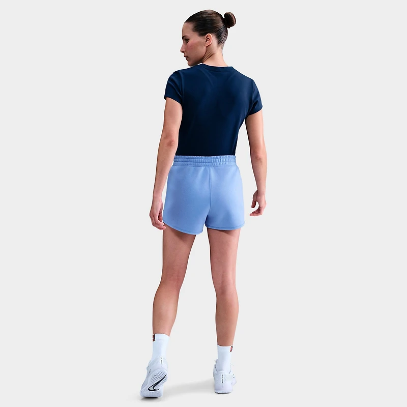 Women's NikeCourt Mid-Rise Fleece Tennis Shorts