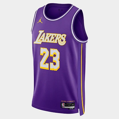 Men's Jordan Los Angeles Lakers NBA Statement Edition Dri-FIT LeBron James Swingman Jersey