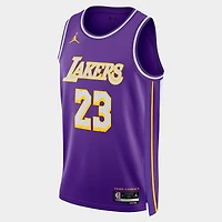 Men's Jordan Los Angeles Lakers NBA Statement Edition Dri-FIT LeBron James Swingman Jersey