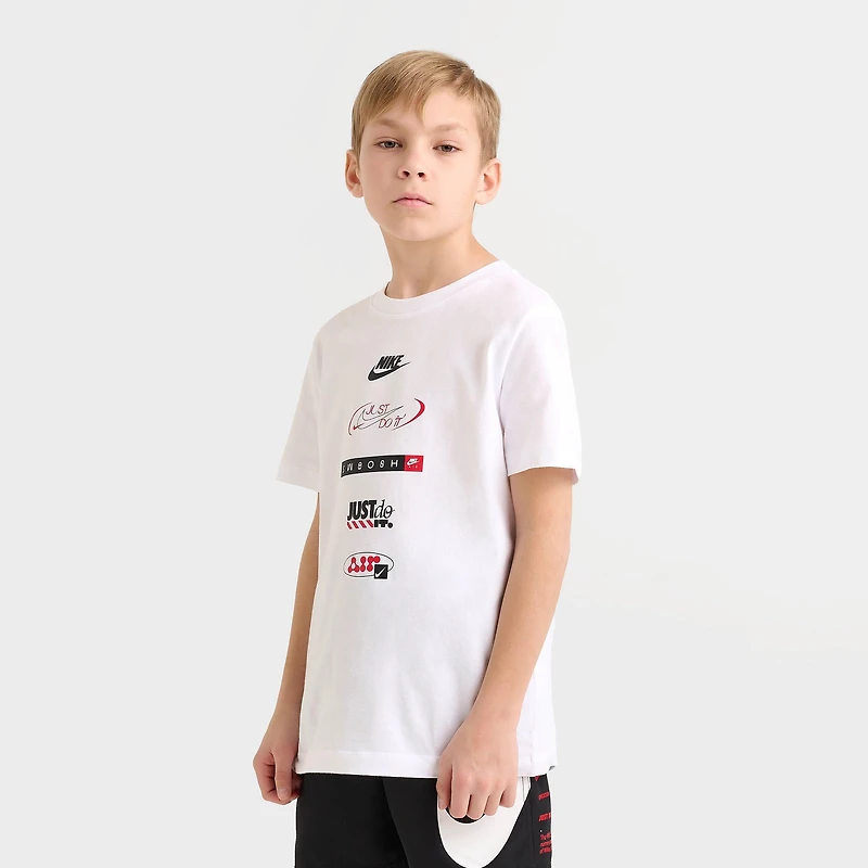 Big Kids' Nike Multi Logo T-Shirt