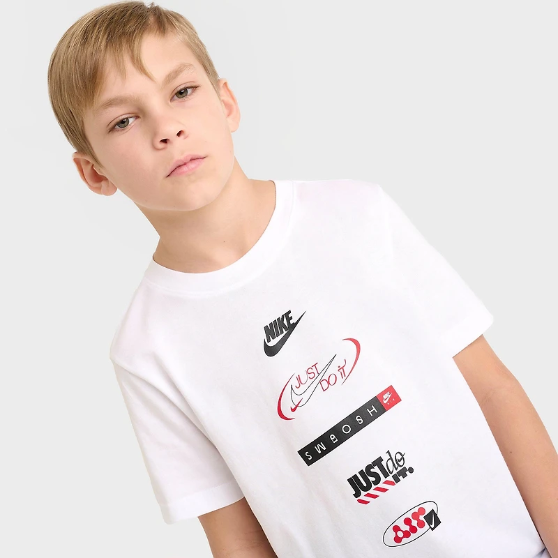 Big Kids' Nike Multi Logo T-Shirt