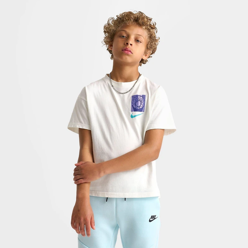 Big Kids' Nike Sportswear Basketball Squares T-Shirt