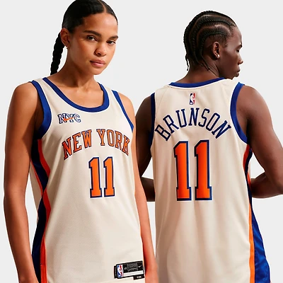 Men's Nike Jalen Brunson New York Knicks NBA City Edition Swingman Basketball Jersey