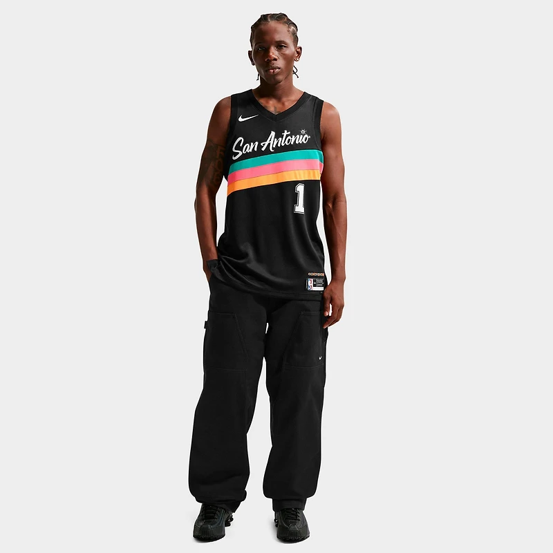 Men's Nike Victor Wembanyama San Antonio Spurs NBA City Edition Swingman Basketball Jersey