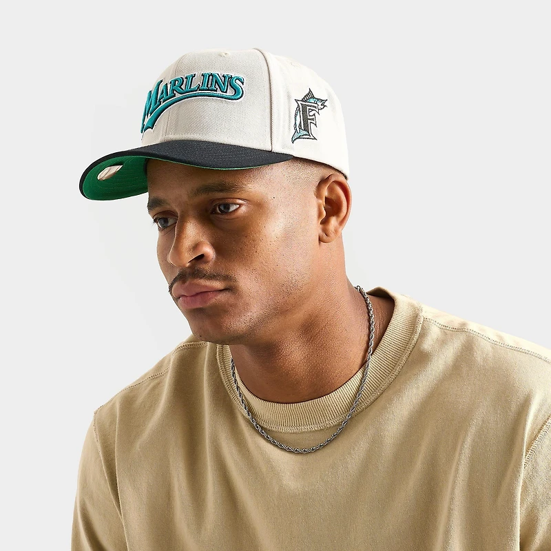 Mitchell & Ness Florida Marlins MLB Pro Crown Snapback Hat