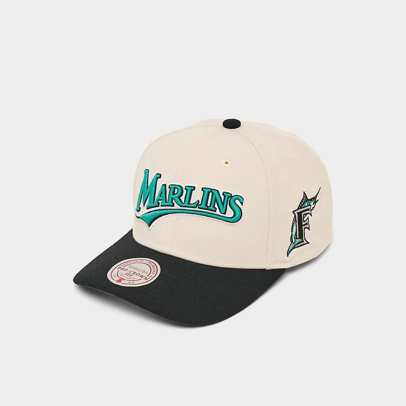 Mitchell & Ness Florida Marlins MLB Pro Crown Snapback Hat