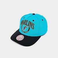 Mitchell & Ness Florida Marlins MLB Pro Crown Snapback Hat