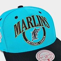 Mitchell & Ness Florida Marlins MLB Pro Crown Snapback Hat