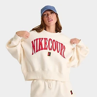 Women's Nike Tennis Court Over-Oversized Crewneck Sweatshirt