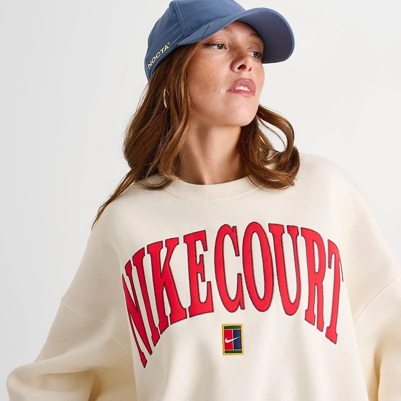 Women's Nike Tennis Court Over-Oversized Crewneck Sweatshirt