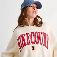 Women's Nike Tennis Court Over-Oversized Crewneck Sweatshirt
