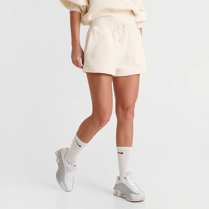 Women's NikeCourt Phoenix Fleece High-Waisted Loose Shorts