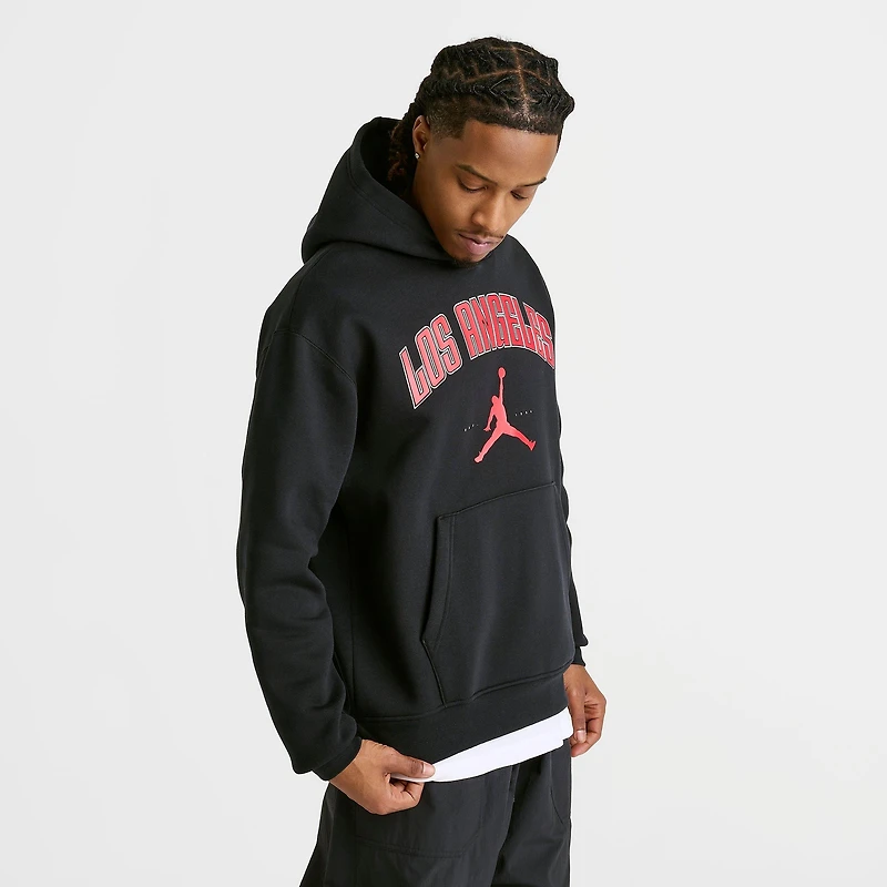 Men's Jordan Los Angeles Big Logo Fleece Pullover Hoodie