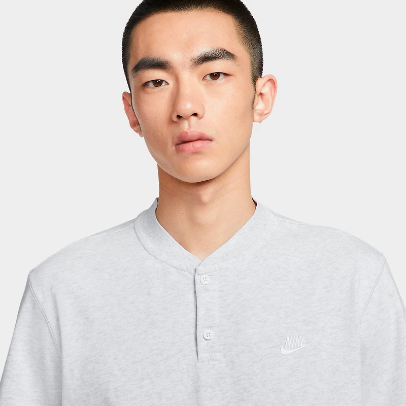 Men's Nike Club Short-Sleeve Henley Shirt