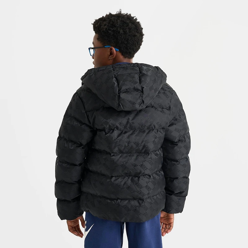 Big Kids' Nike Sportswear All Day Play Allover Print Therma-FIT Loose-Fit Puffer Jacket