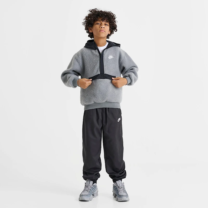 Big Kids' Nike Club Fleece Winterized Quarter-Zip Hoodie
