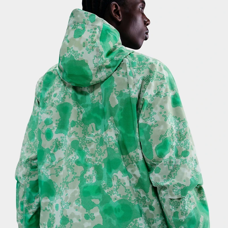 Men's Nike Tech Dri-FIT Woven Camo Windrunner Oversized Full-Zip Jacket