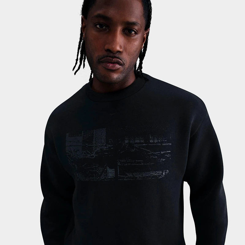 Men's Nike Tech Fleece Reflective Crewneck Sweatshirt