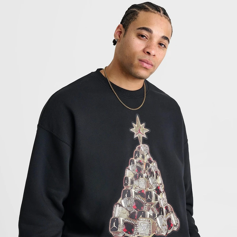 Men's Jordan Brooklyn Fleece Holiday Crewneck Sweatshirt