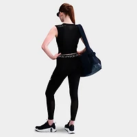 Women's Nike Pro Mid-Rise 7/8 Mesh-Panel Graphic Leggings