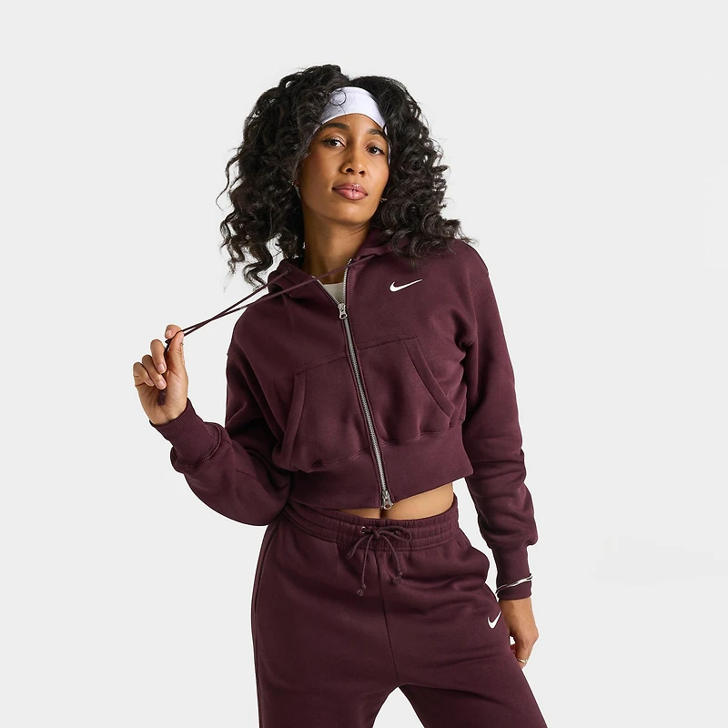 Women's Nike Sportswear Phoenix Fleece Crop Full-Zip Hoodie