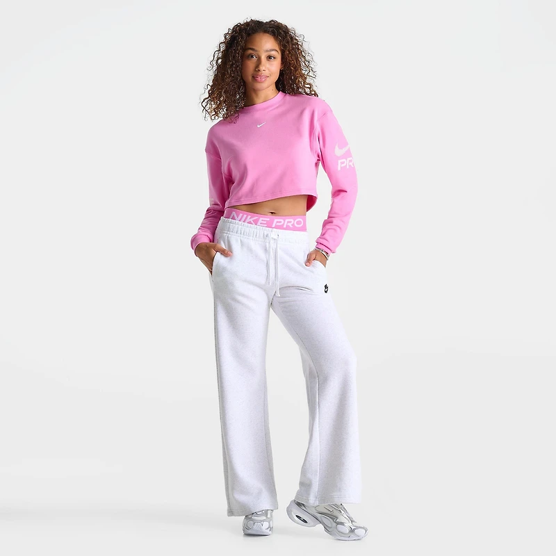 Women's Nike Pro Dri-FIT French Terry Loose Crewneck Sweatshirt