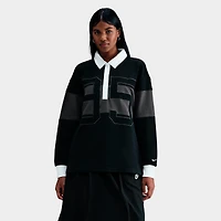 Women's Nike Sportswear Long-Sleeve Graphic Polo Top