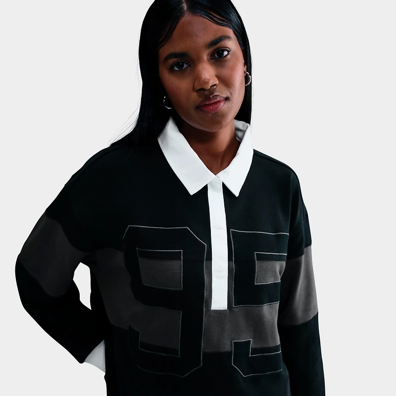 Women's Nike Sportswear Long-Sleeve Graphic Polo Top