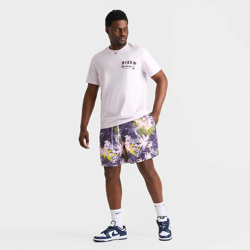 Men's Nike Club Flow Print Twill Woven Shorts