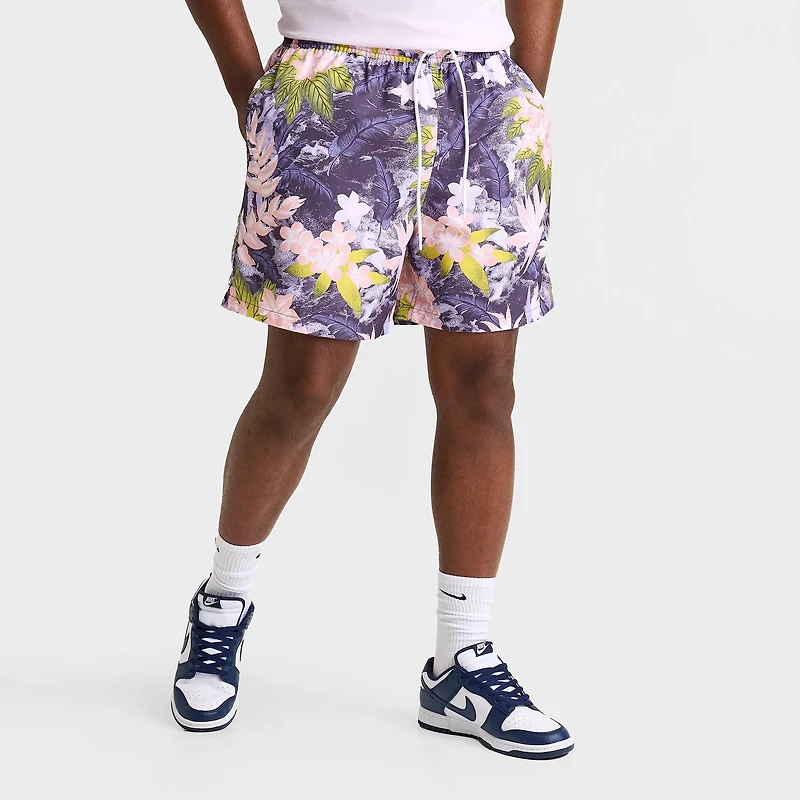Men's Nike Club Flow Print Twill Woven Shorts